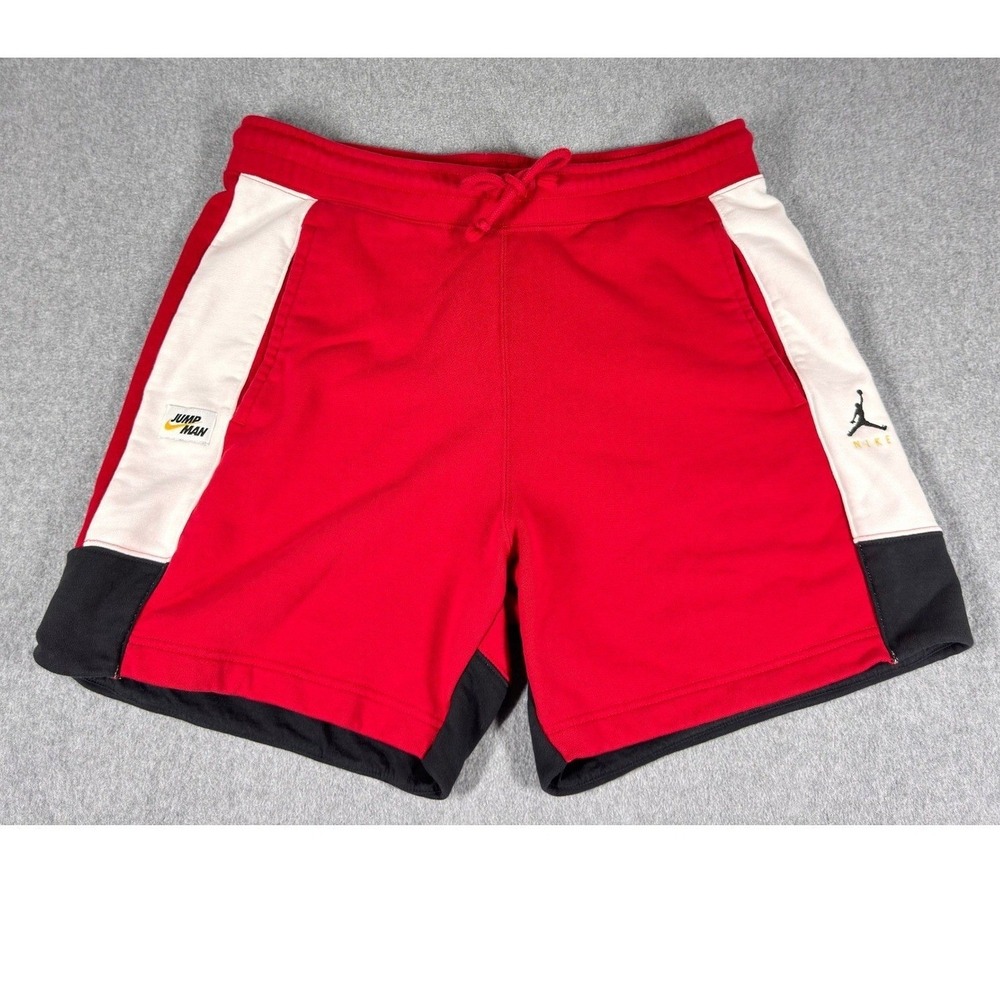 Air Jordan Basketball Shorts Men's L Red Athletic Training Nike Jumpman Retro
